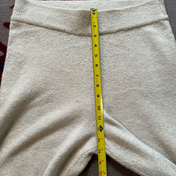 H&M Oatmeal Cloud Knit Wide Leg Lounge Pants - Picture 7 of 8